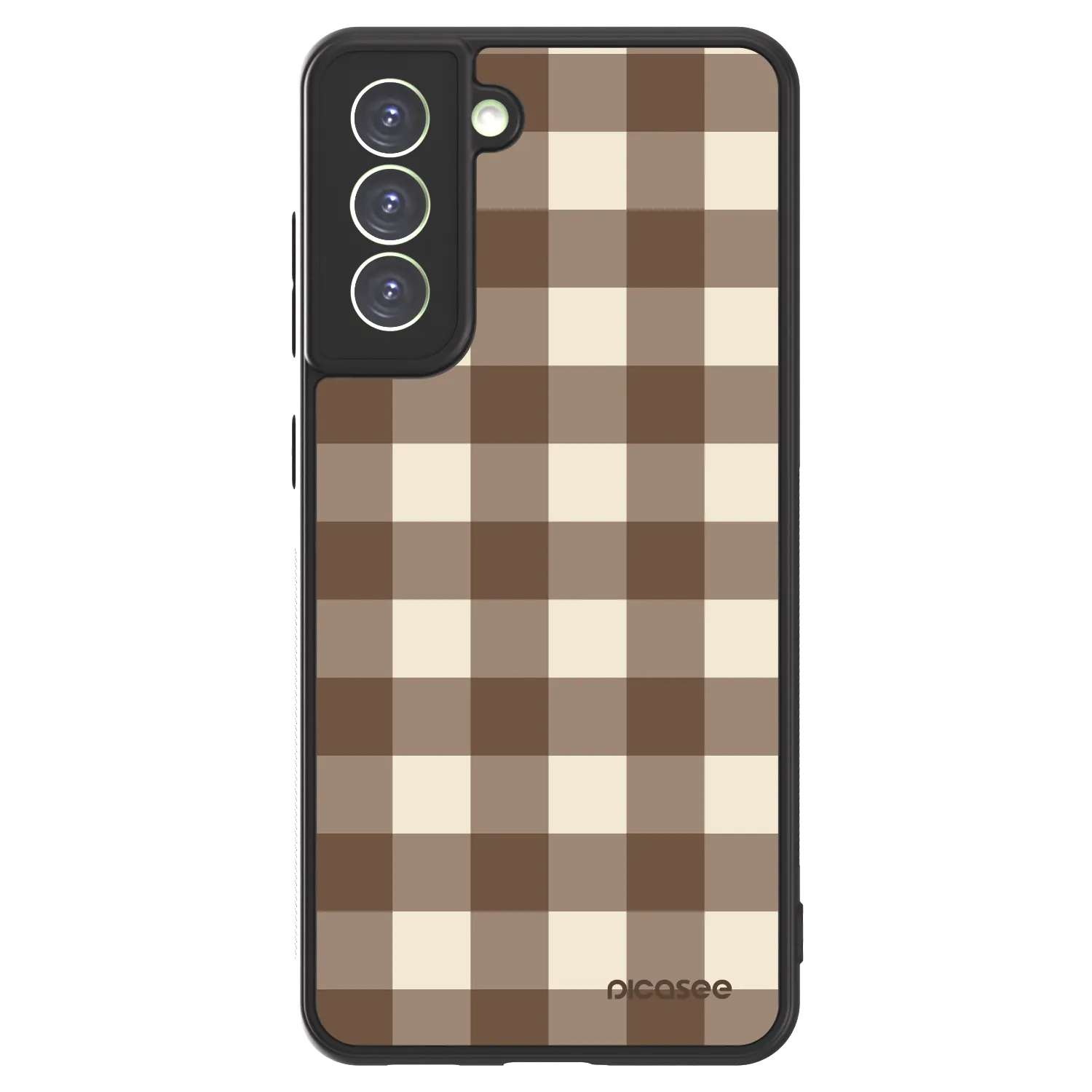 Picasee ULTIMATE CASE pro Samsung Galaxy S21 FE 5G - Brown grid