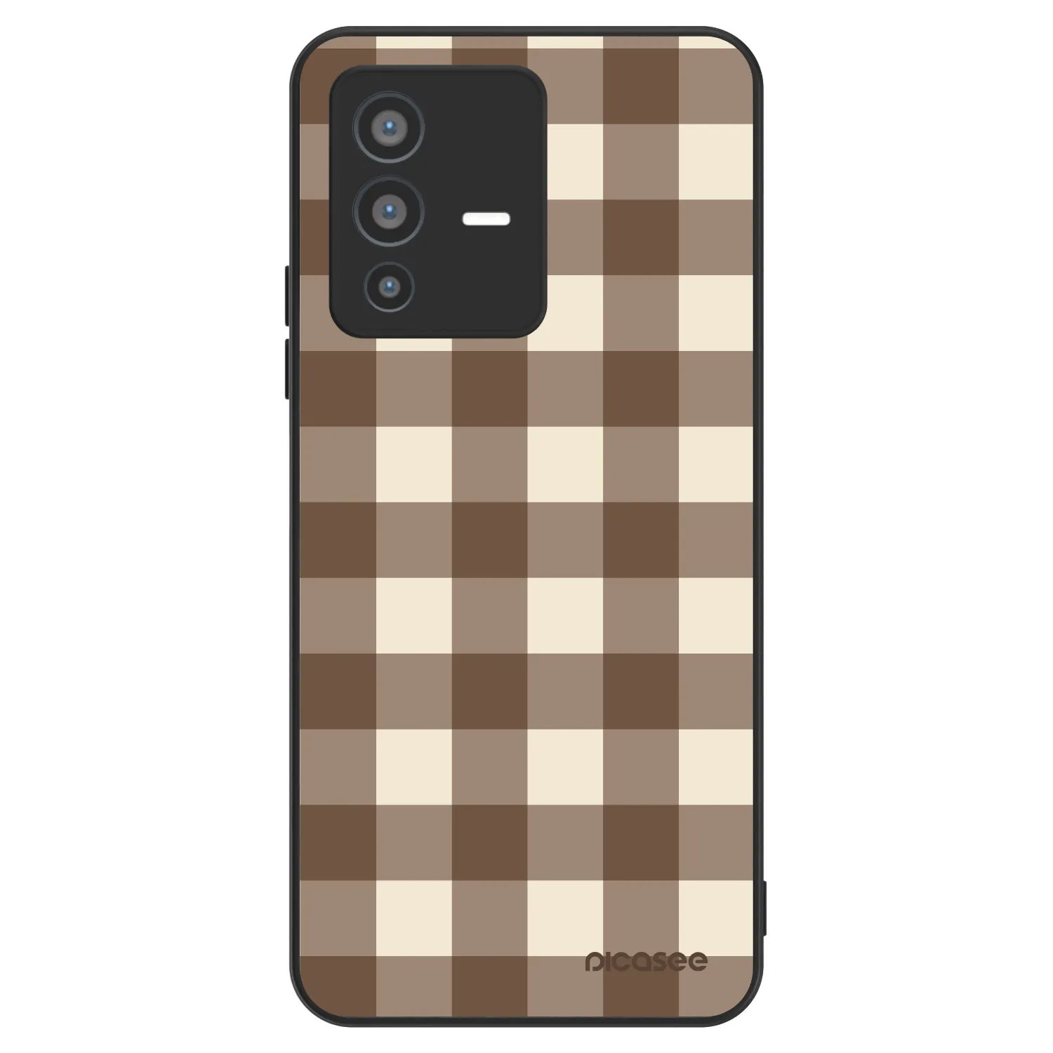 Picasee ULTIMATE CASE pro Vivo V23 5G - Brown grid