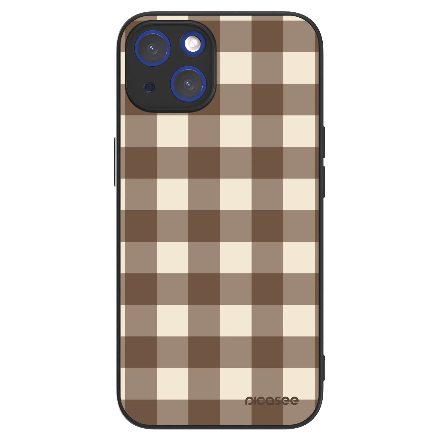 Picasee ULTIMATE CASE pro Apple iPhone 14 - Brown grid
