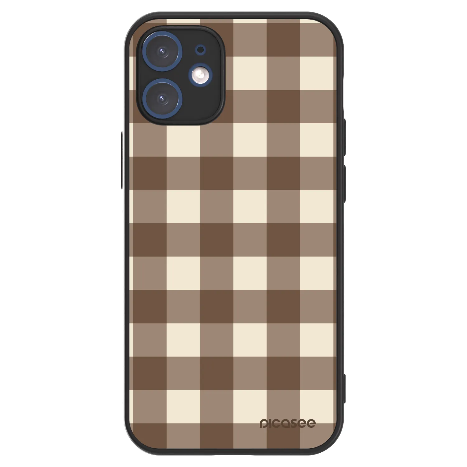Picasee ULTIMATE CASE MagSafe pro Apple iPhone 12 mini - Brown grid