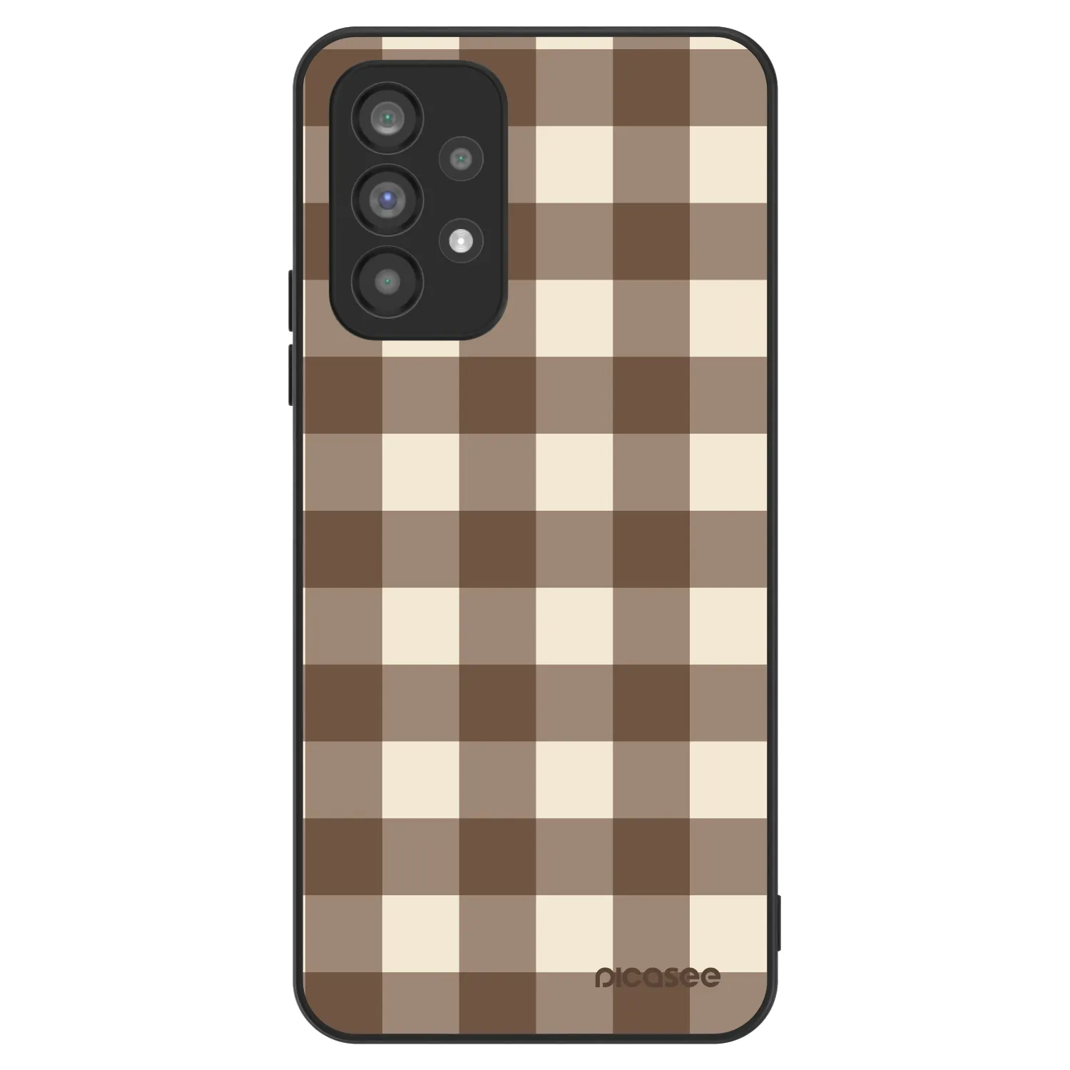 Picasee ULTIMATE CASE pro Samsung Galaxy A73 5G - Brown grid