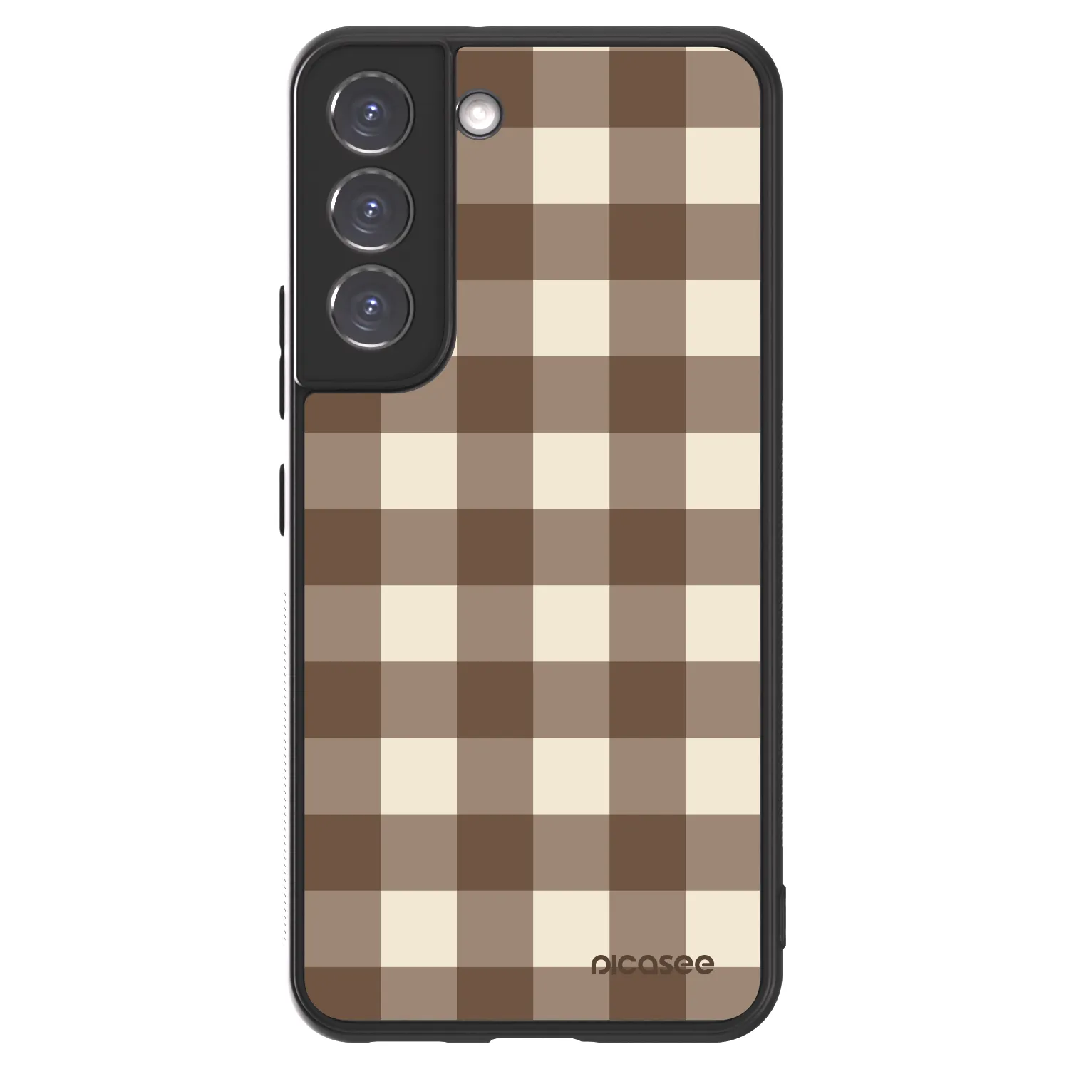 Picasee ULTIMATE CASE PowerShare pro Samsung Galaxy S22 5G - Brown grid