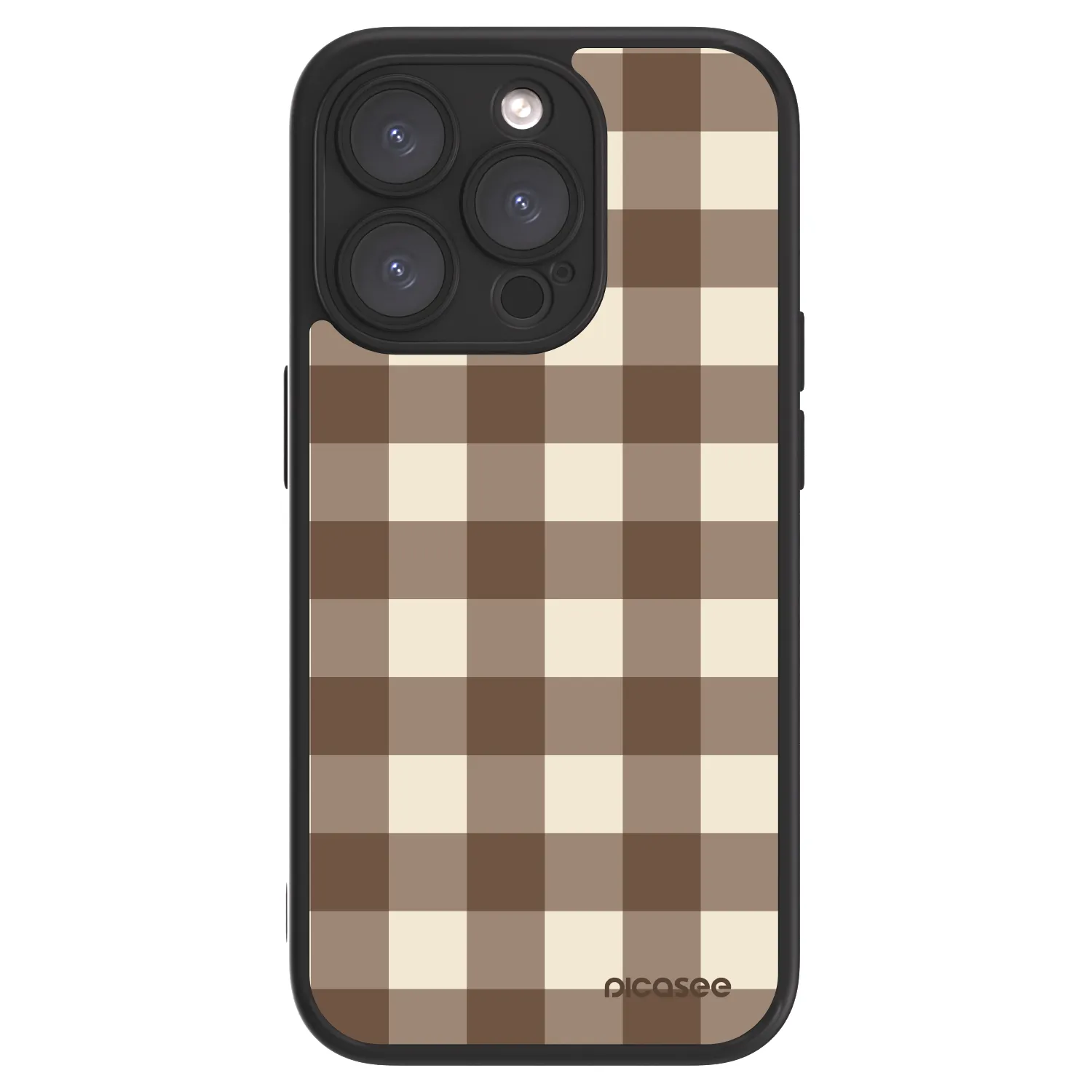 Picasee ULTIMATE CASE MagSafe pro Apple iPhone 15 Pro - Brown grid