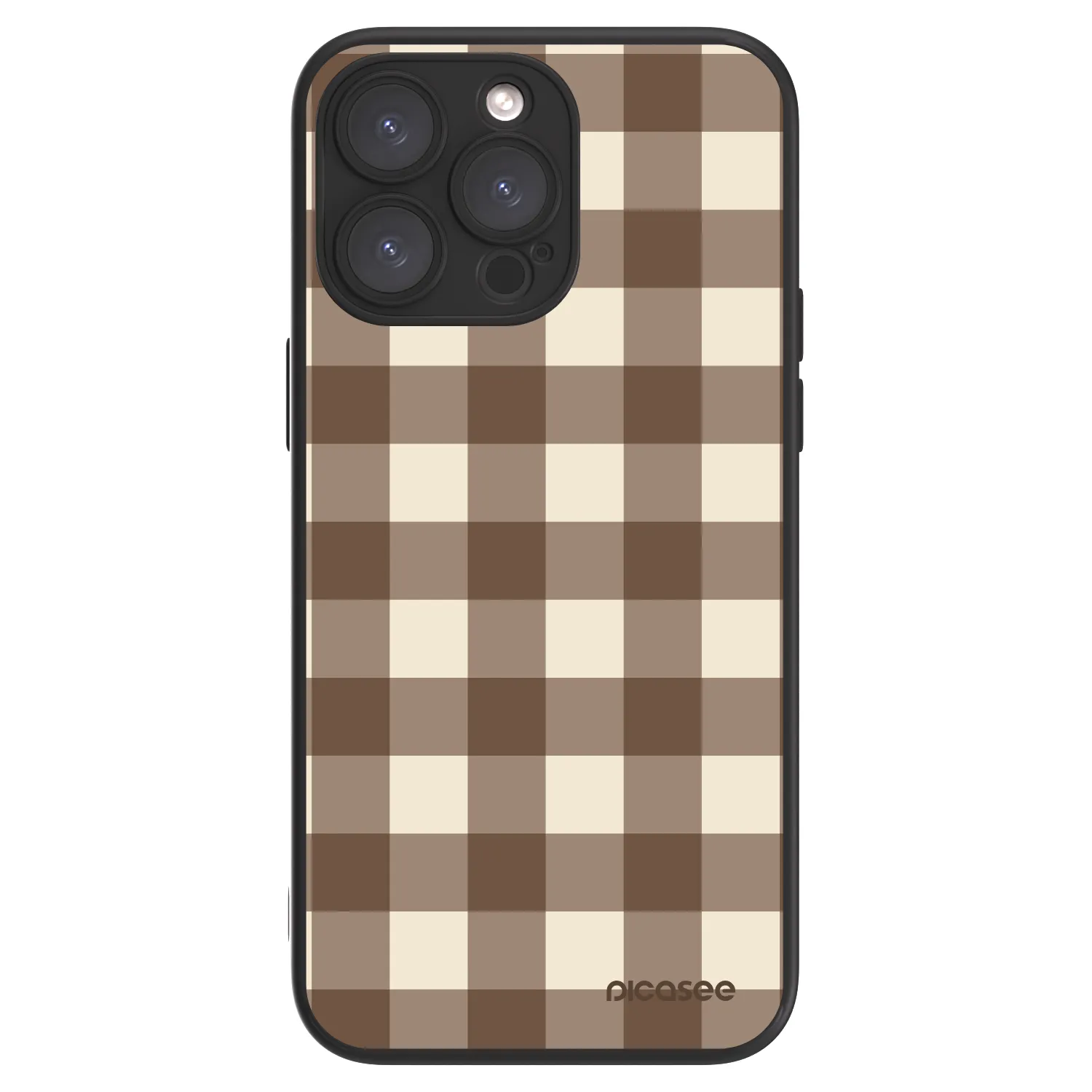 Picasee ULTIMATE CASE pro Apple iPhone 15 Pro Max - Brown grid