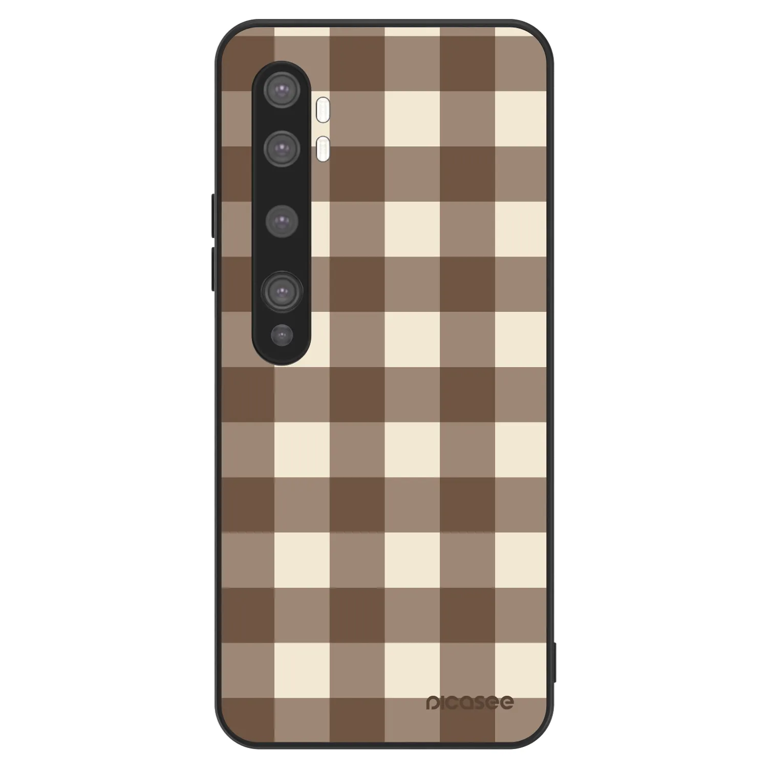 Picasee ULTIMATE CASE pro Xiaomi Mi Note 10 (Pro) - Brown grid