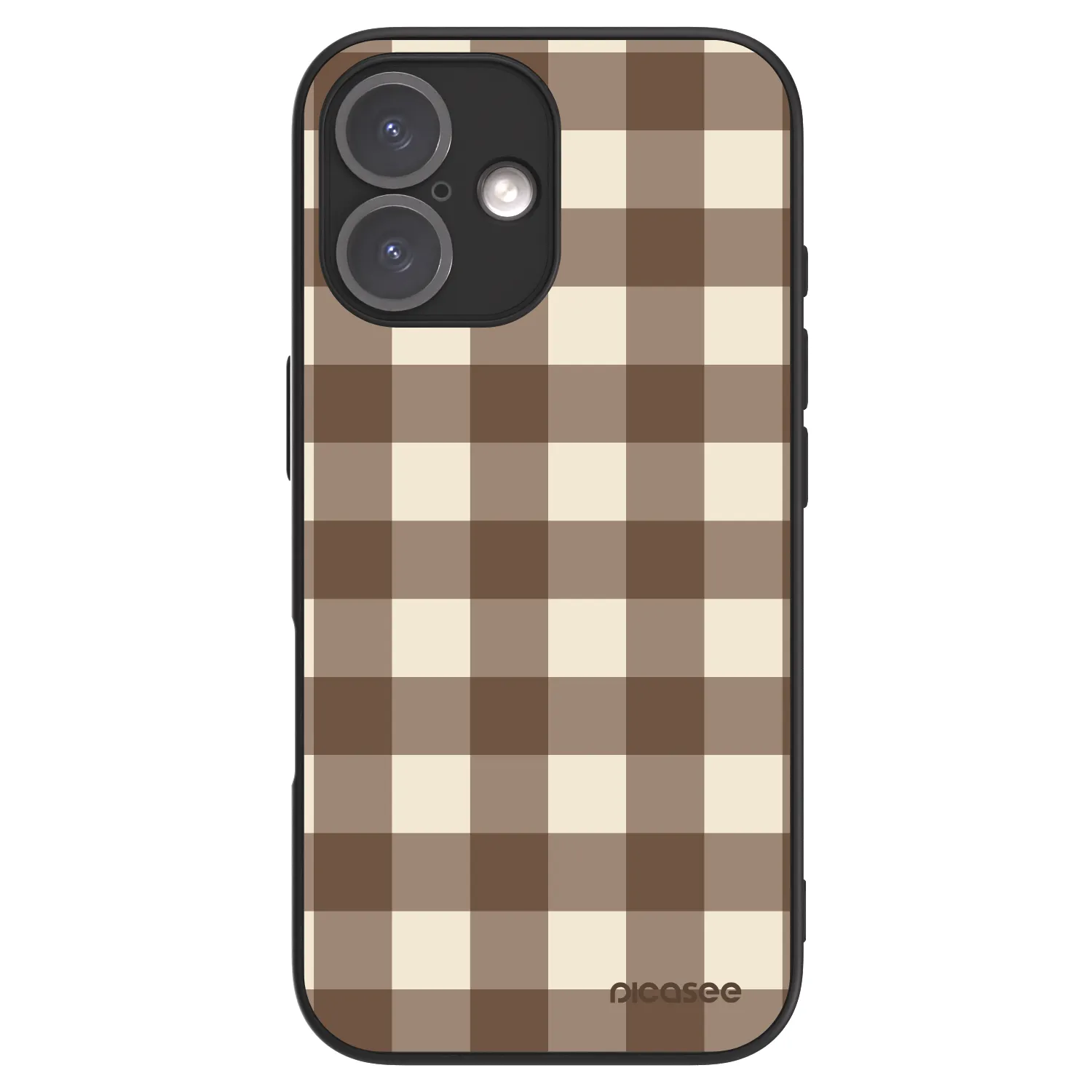 Picasee ULTIMATE CASE pro Apple iPhone 16 - Brown grid