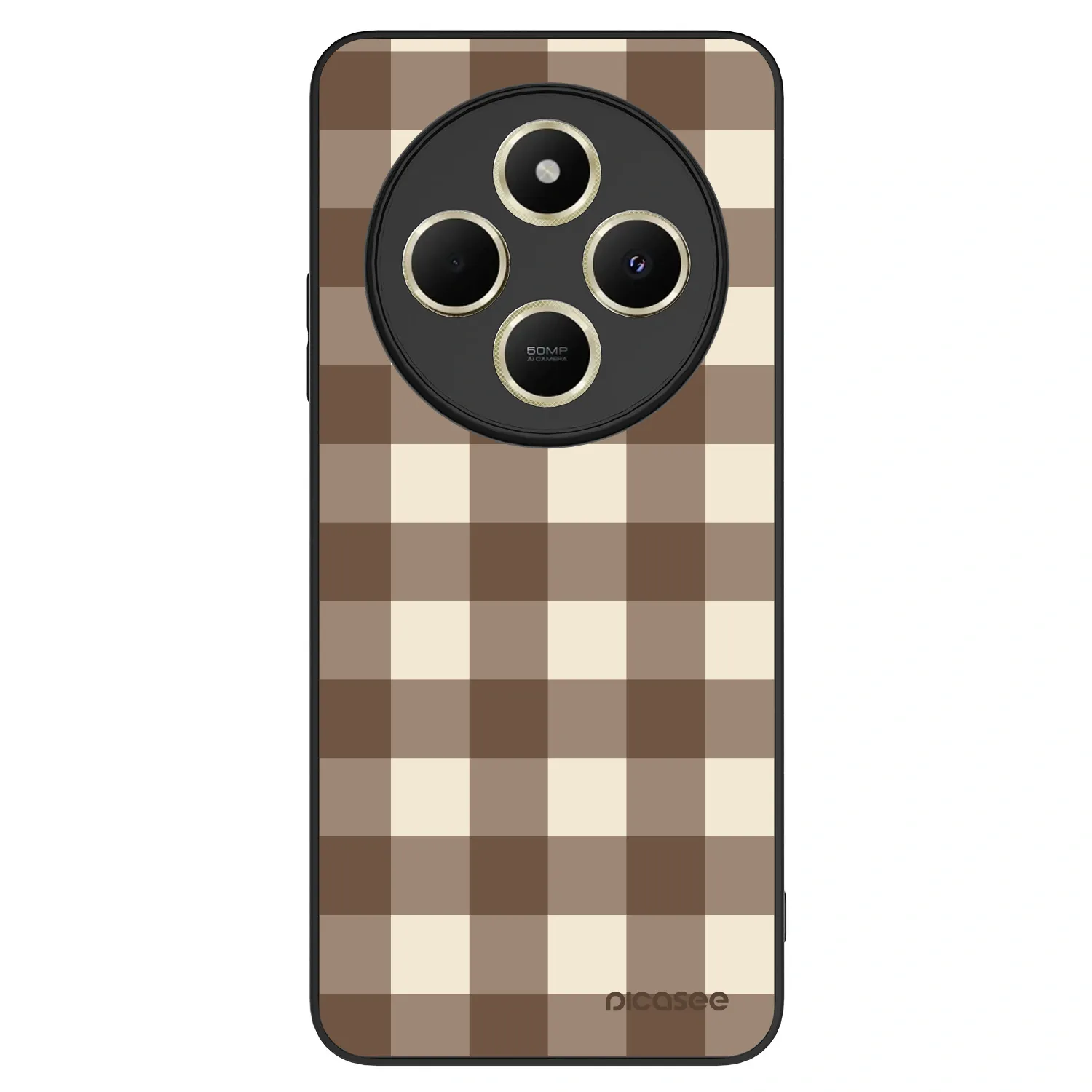 Picasee ULTIMATE CASE pro Xiaomi Redmi 14C - Brown grid