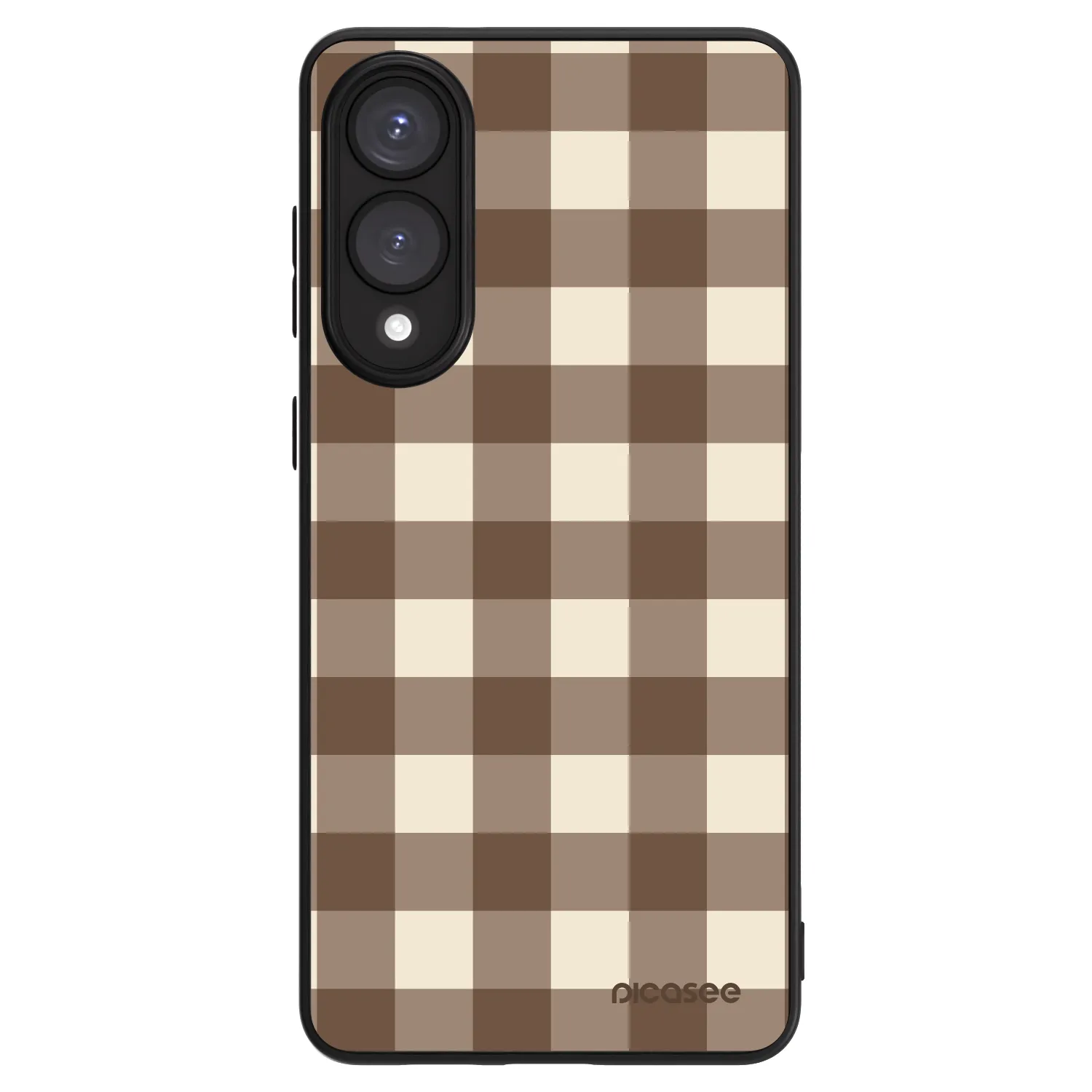 Picasee ULTIMATE CASE pro Samsung Galaxy S25 Edge 5G - Brown grid