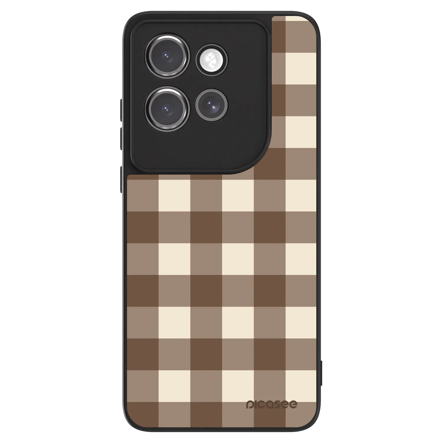 Picasee ULTIMATE CASE pro Motorola Edge 50 Neo - Brown grid