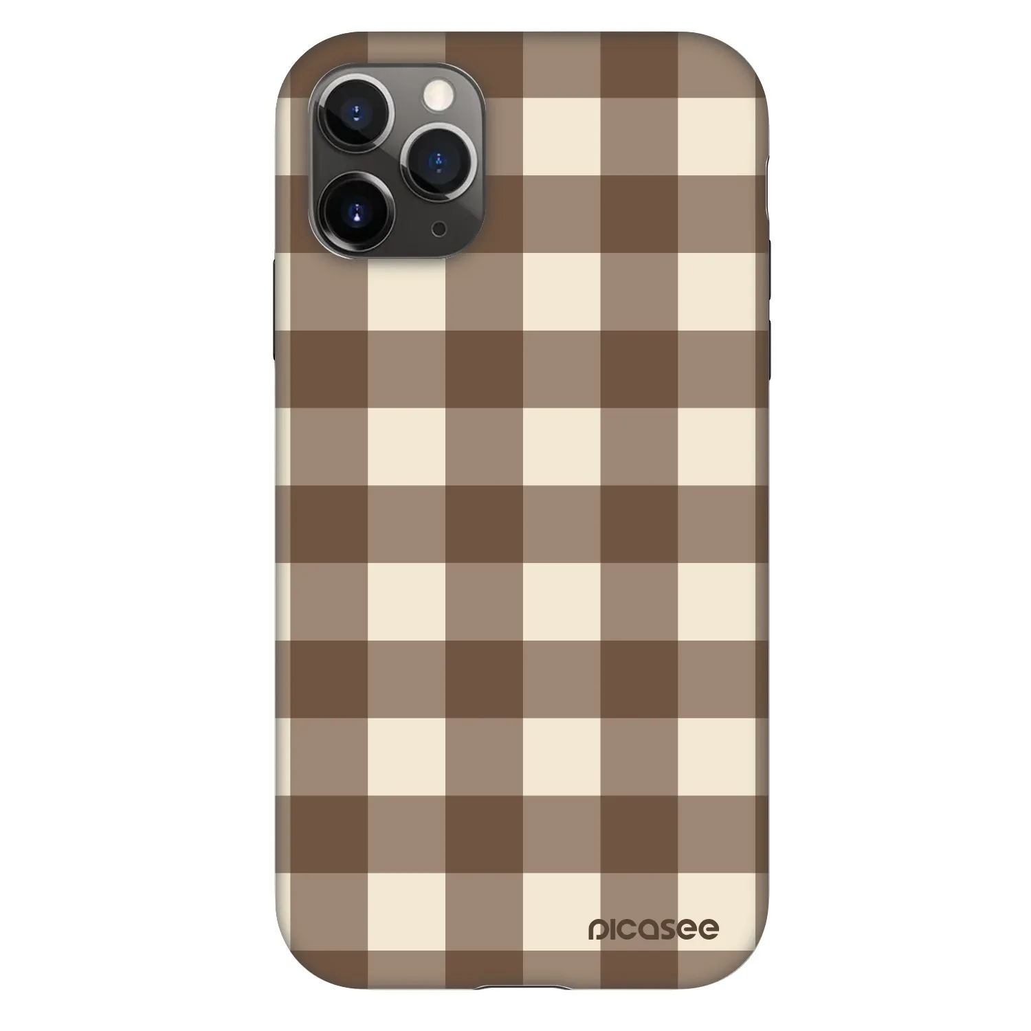 Picasee Fashion Case pre Apple iPhone 11 Pro - Brown grid