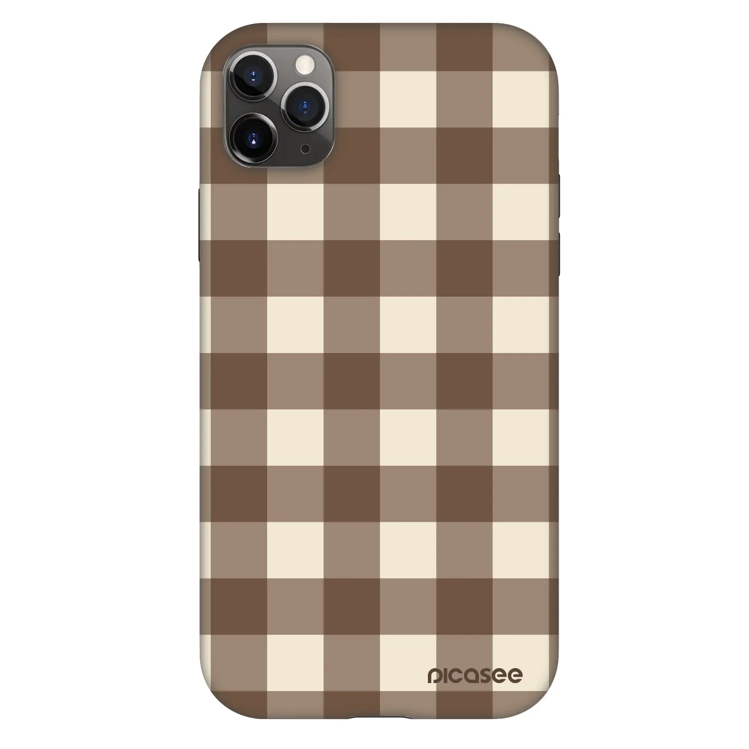 Picasee Fashion Case pre Apple iPhone 11 Pro Max - Brown grid