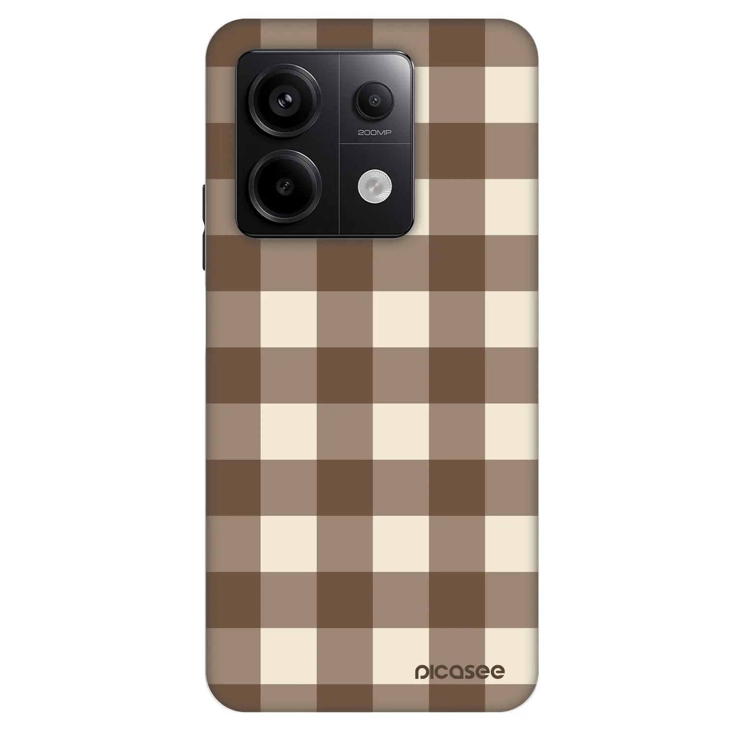 Picasee Fashion Case pre Xiaomi Redmi Note 13 Pro 5G - Brown grid