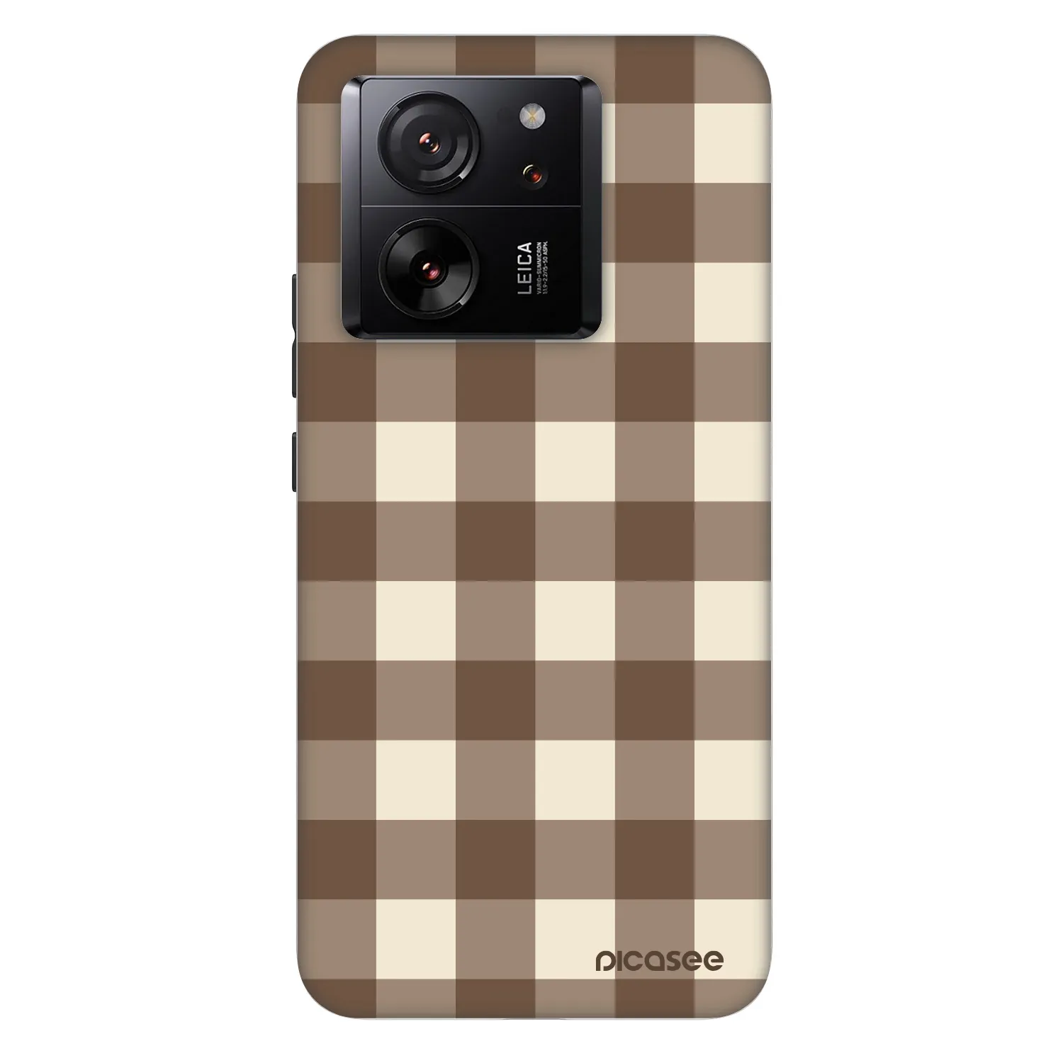 Picasee Fashion Case pre Xiaomi 13T - Brown grid