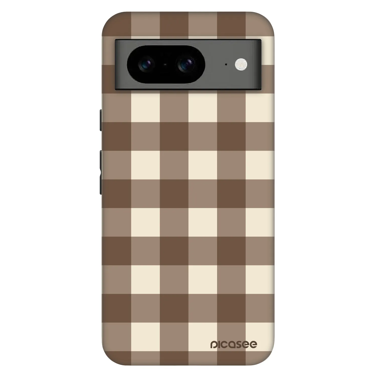 Picasee Fashion Case pre Google Pixel 8 Pro - Brown grid