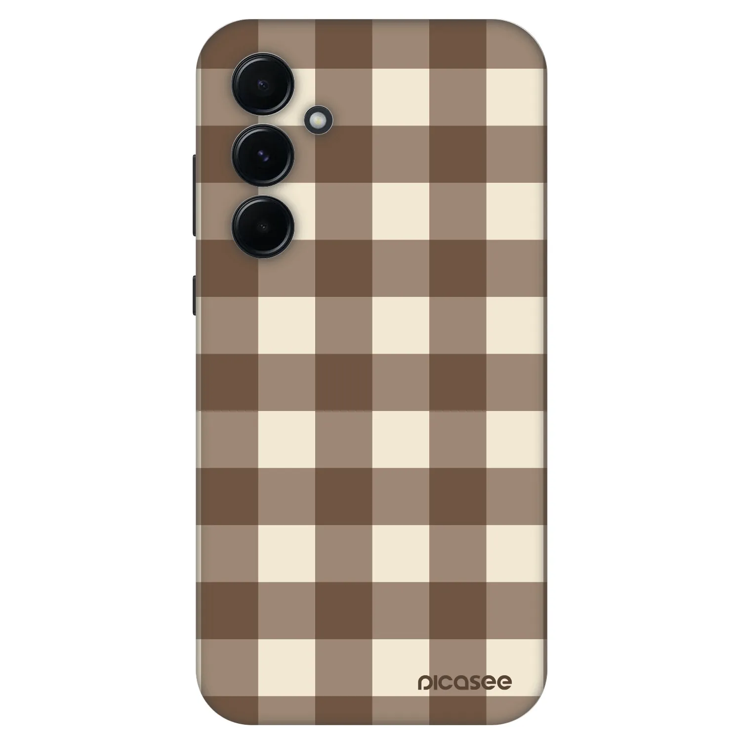 Picasee Fashion Case pre Samsung Galaxy A55 5G A556B - Brown grid