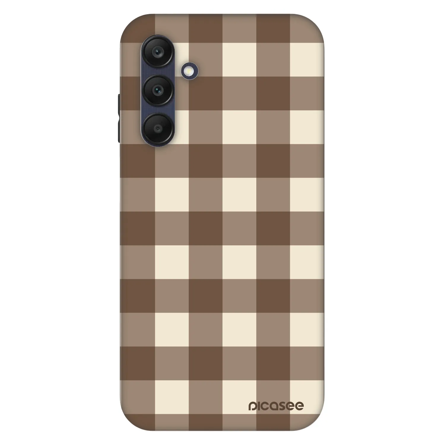 Picasee Fashion Case pre Samsung Galaxy A25 A256B 5G - Brown grid