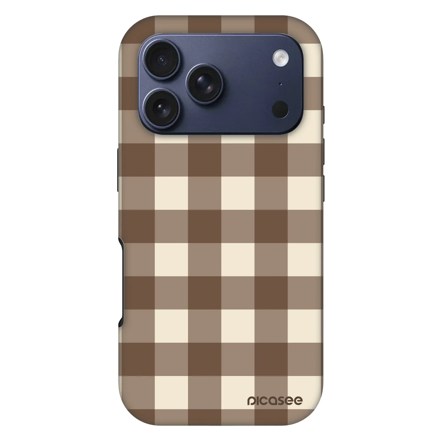 Picasee Fashion Case MagSafe pre Apple iPhone 17 Pro - Brown grid