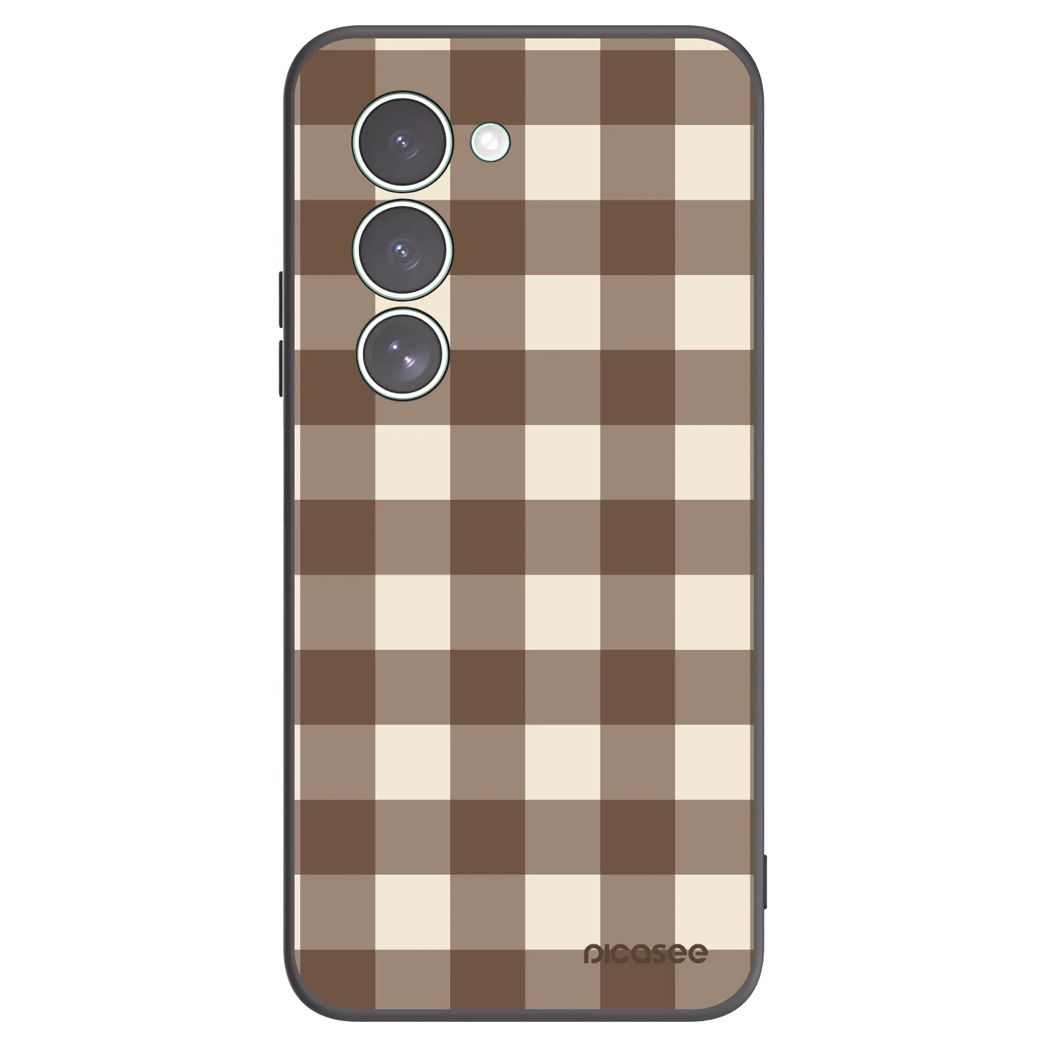 Picasee silikónový čierny obal pre Xiaomi Redmi 15 5G - Brown grid