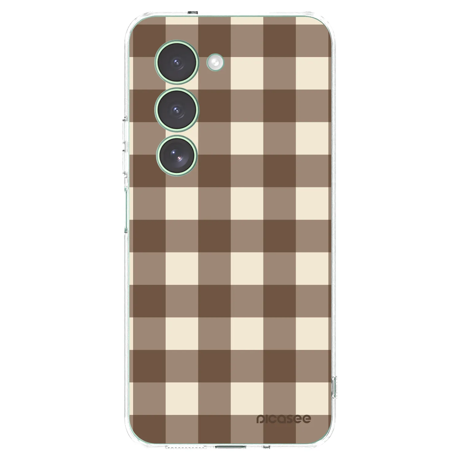 Picasee silikónový prehľadný obal pre Xiaomi Redmi 15 5G - Brown grid
