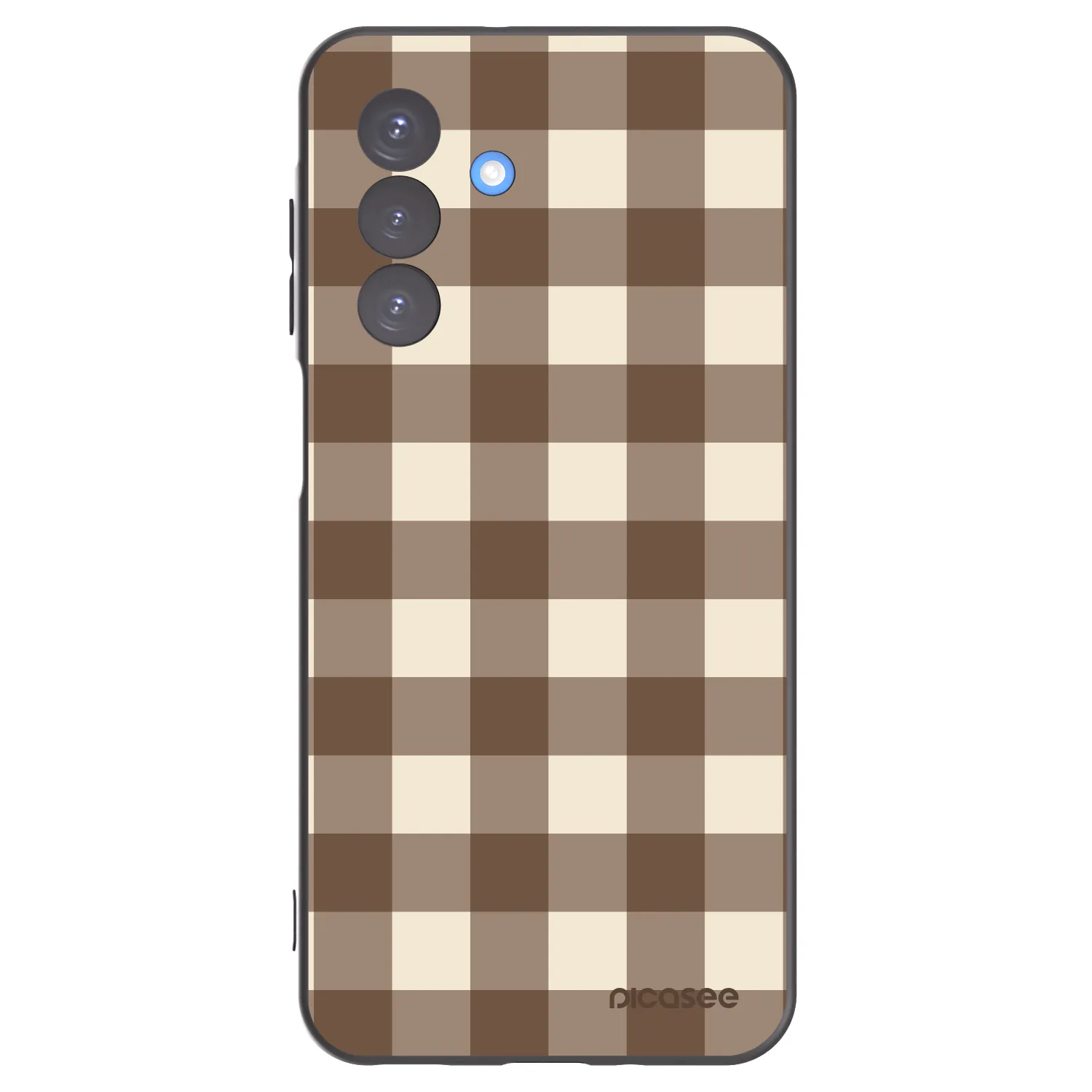 Picasee silikónový čierny obal pre Samsung Galaxy A17 5G - Brown grid