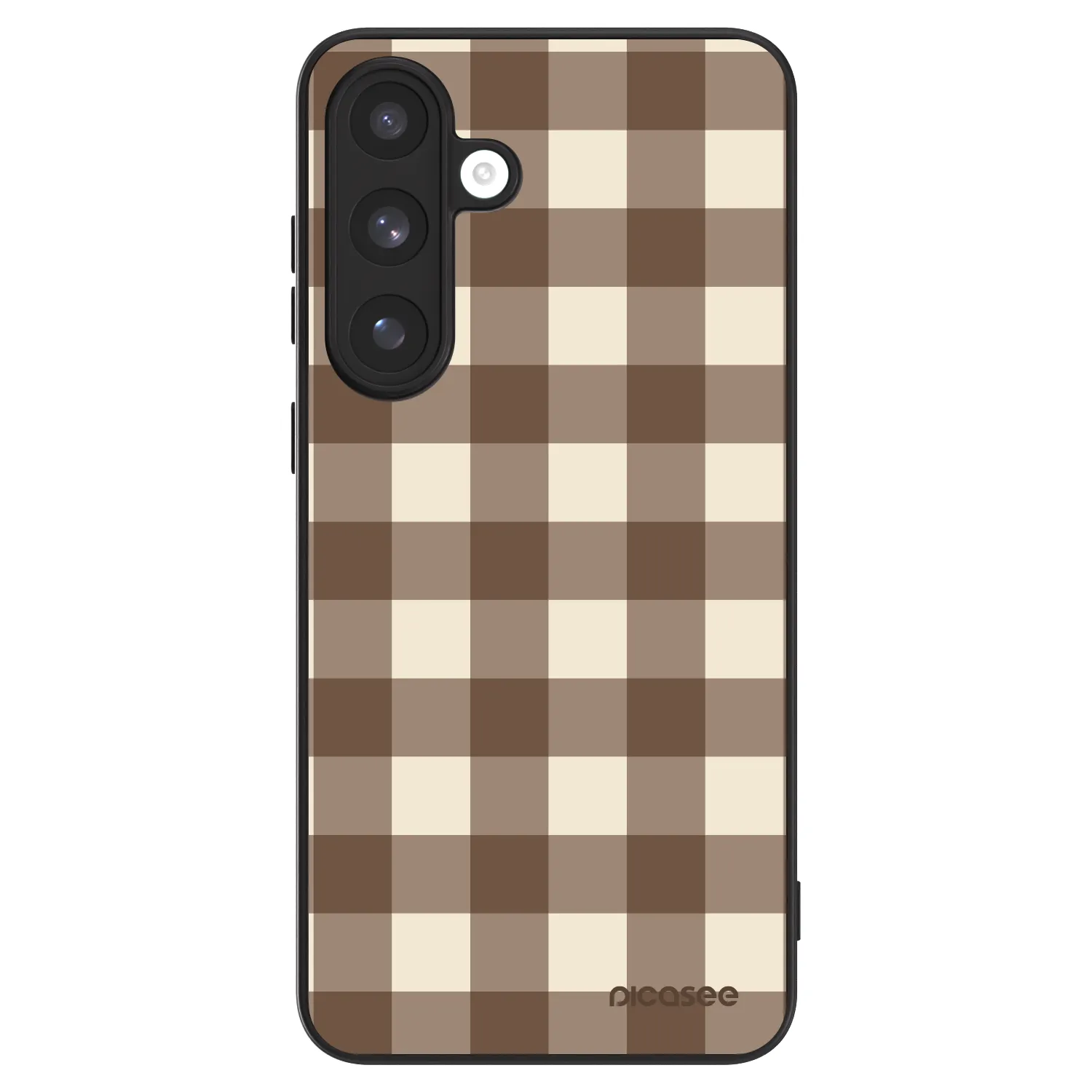 Picasee ULTIMATE CASE pro Samsung Galaxy S25 FE 5G - Brown grid