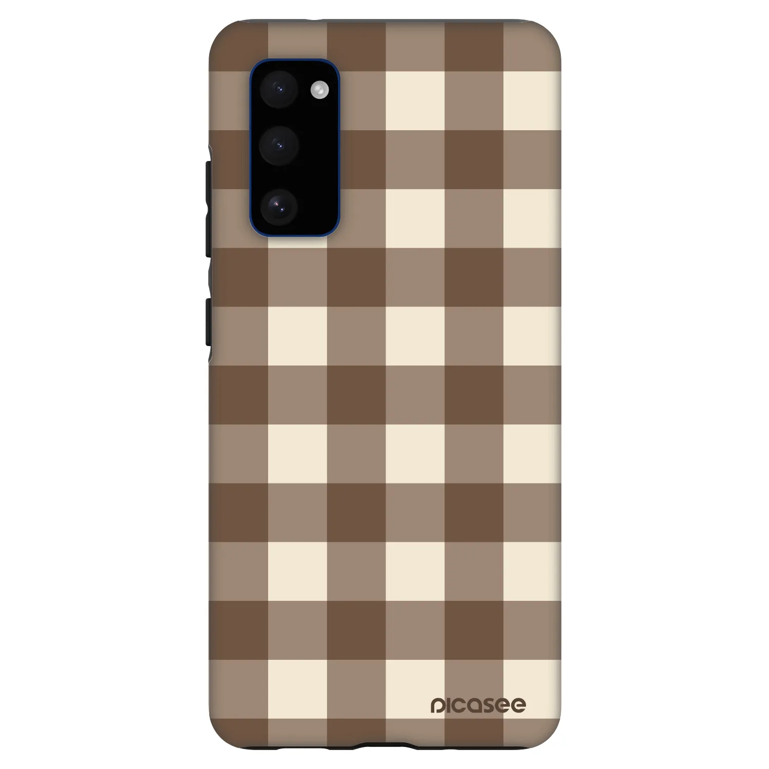 Picasee Fashion Case pre Samsung Galaxy S20 FE - Brown grid