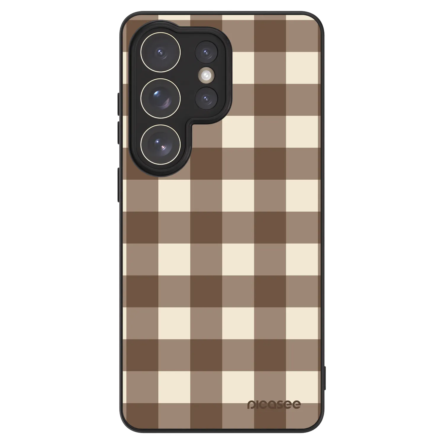 Picasee ULTIMATE CASE pro Samsung Galaxy S26 Ultra - Brown grid