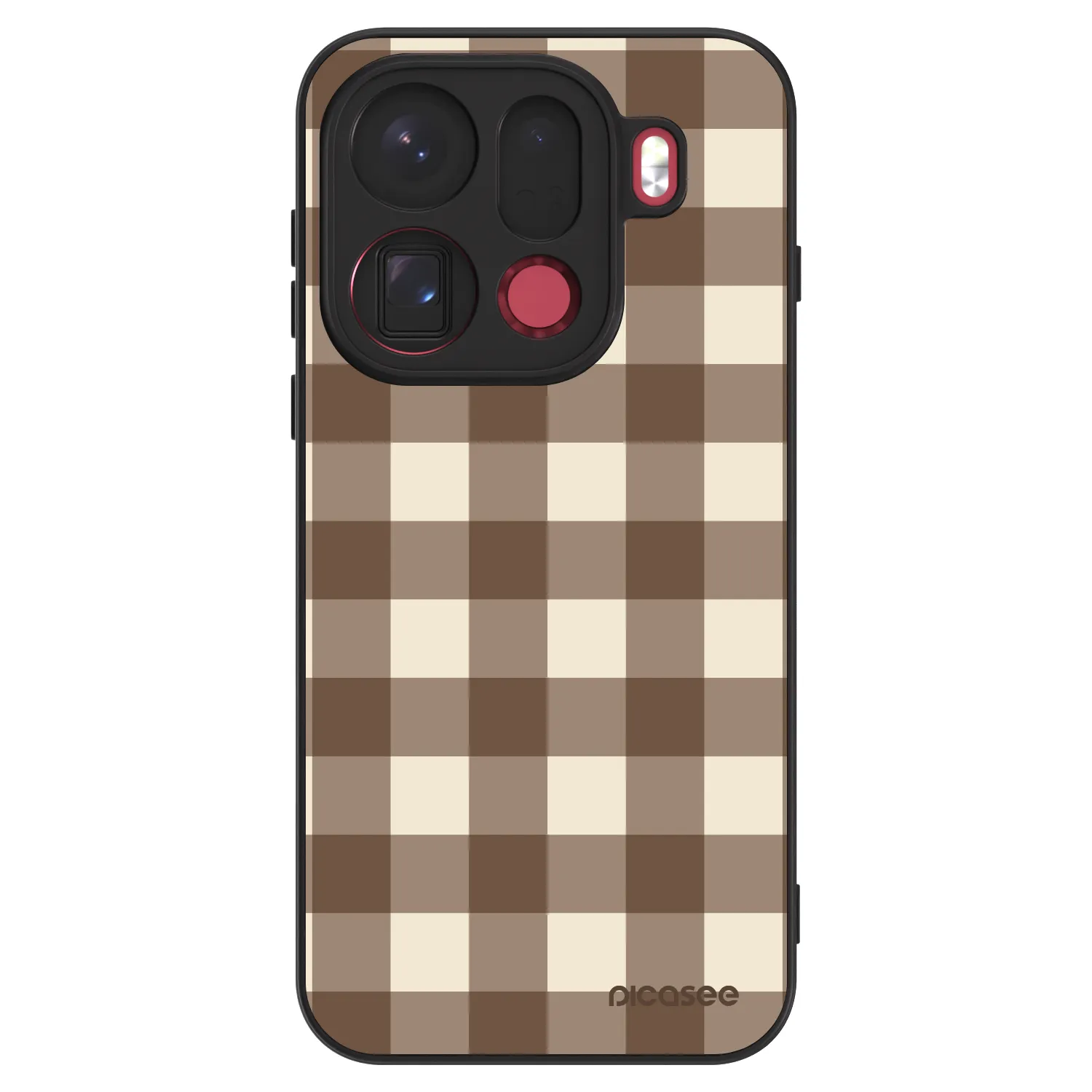 Picasee ULTIMATE CASE pro OPPO Find X9 Pro - Brown grid