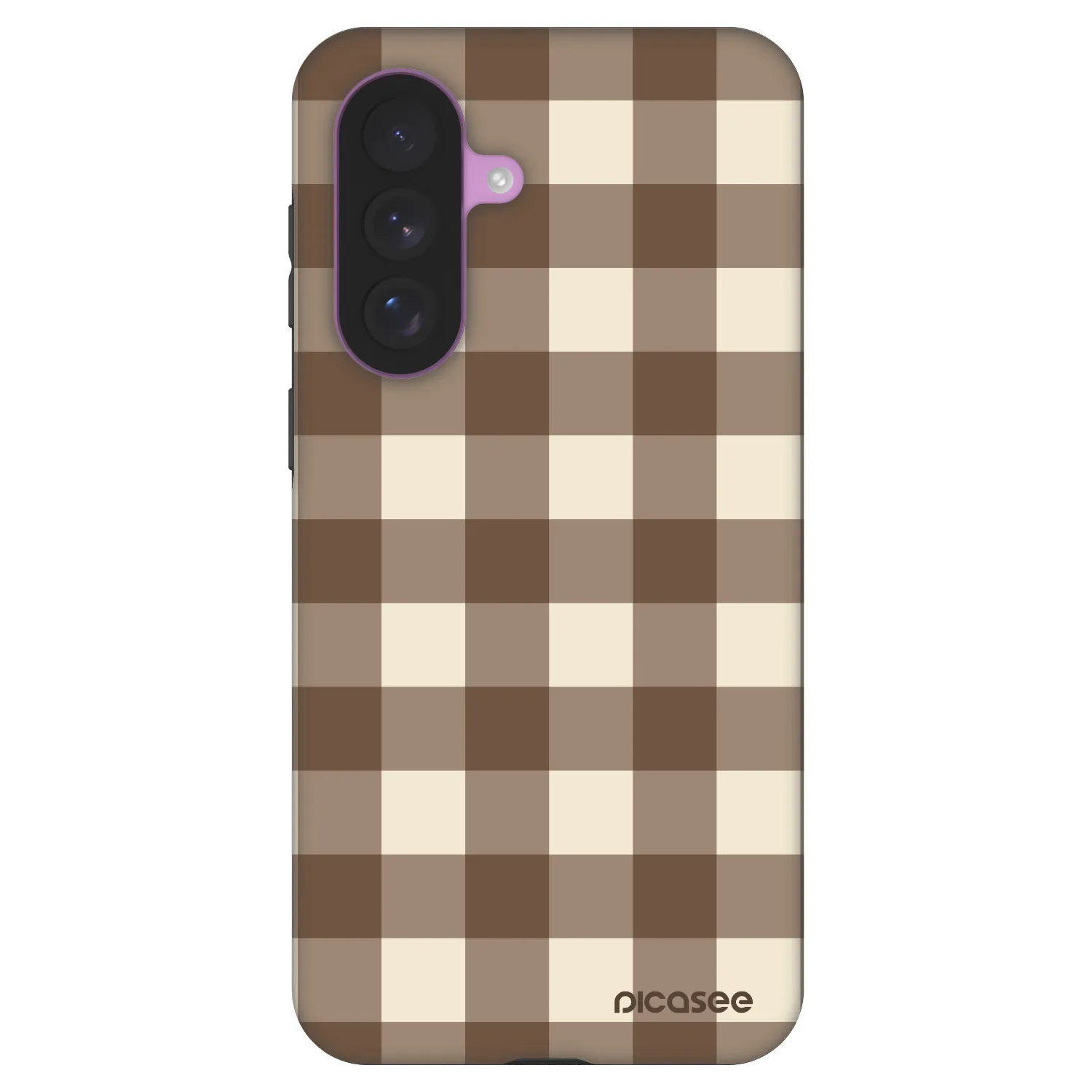 Picasee Fashion Case pre Samsung Galaxy A57 5G - Brown grid
