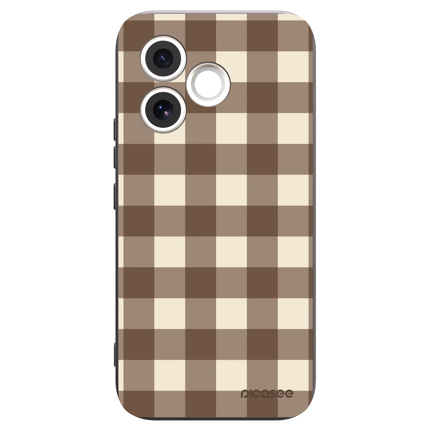 Picasee silikónový čierny obal pre Honor 600 Lite - Brown grid