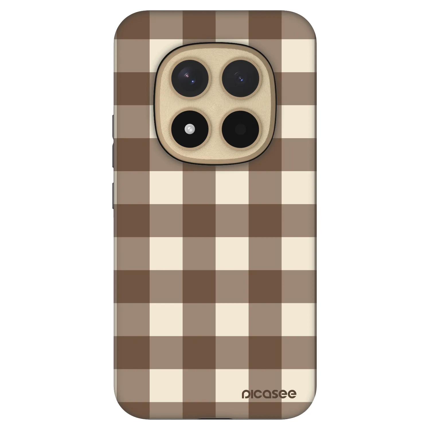 Picasee Fashion Case pre Xiaomi Redmi Note 15 Pro+ - Brown grid