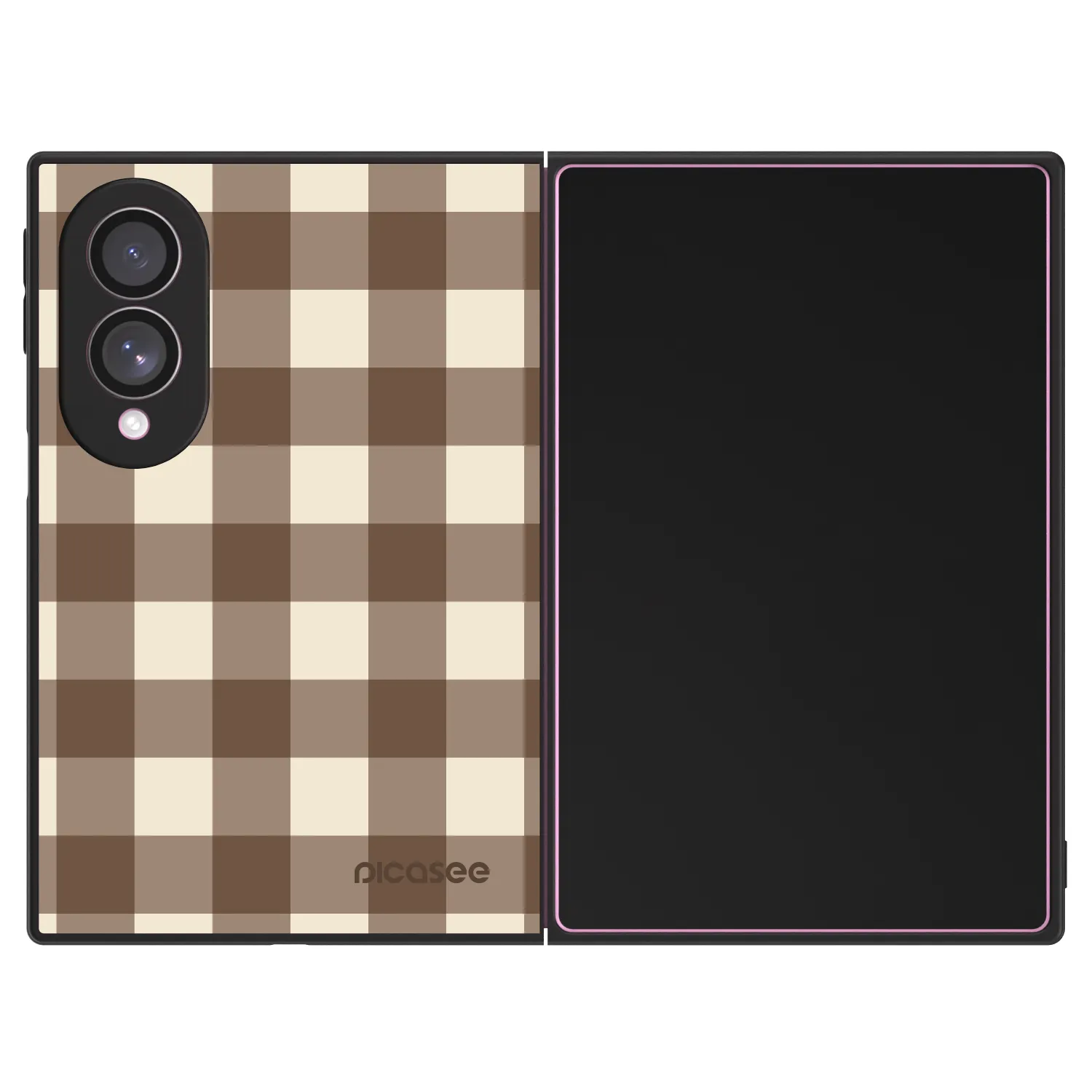 Picasee ULTIMATE CASE pro Samsung Galaxy Z Fold8 5G - Brown grid