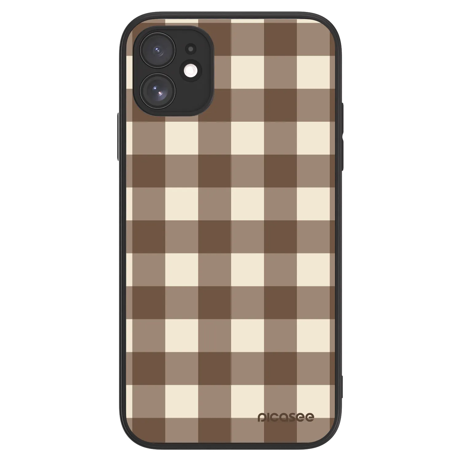 Picasee ULTIMATE CASE pro Apple iPhone 11 - Brown grid