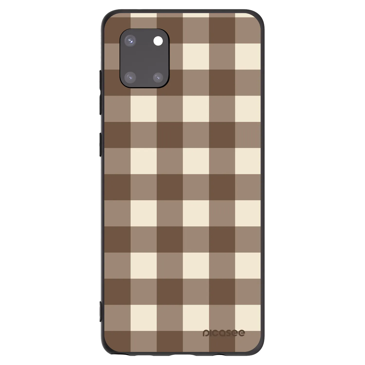 Picasee silikónový čierny obal pre Samsung Galaxy Note 10 Lite N770F - Brown grid