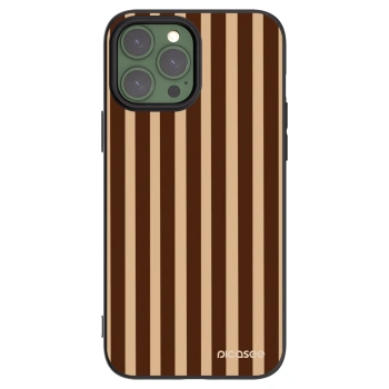 Picasee silikónový čierny obal pre Apple iPhone 13 Pro Max - Brown lines