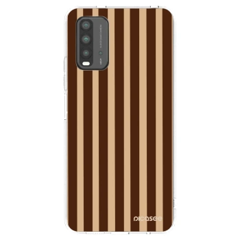 Picasee silikónový čierny obal pre Xiaomi Redmi 9T - Brown lines