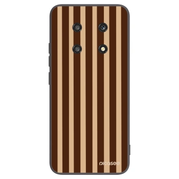 Picasee silikónový čierny obal pre Honor Magic4 Lite 5G - Brown lines
