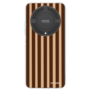 Picasee silikónový prehľadný obal pre Honor Magic5 Lite 5G - Brown lines