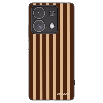Picasee silikónový čierny obal pre Xiaomi Redmi Note 13 Pro 4G - Brown lines