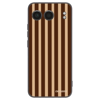 Picasee silikónový čierny obal pre OnePlus Nord 4 - Brown lines