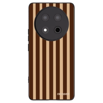 Picasee silikónový čierny obal pre Honor Magic7 Lite 5G - Brown lines