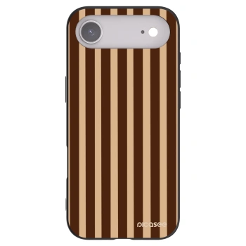 Picasee silikónový čierny obal pre Apple iPhone Air - Brown lines