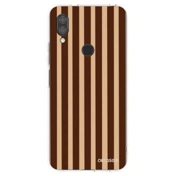 Picasee silikónový prehľadný obal pre Xiaomi Redmi 7 - Brown lines