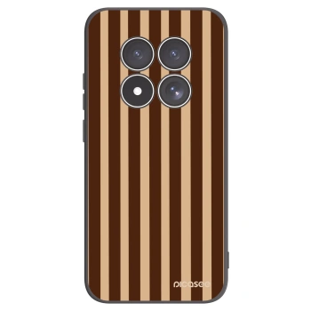 Picasee silikónový čierny obal pre Xiaomi Redmi Note 15 Pro 4G - Brown lines