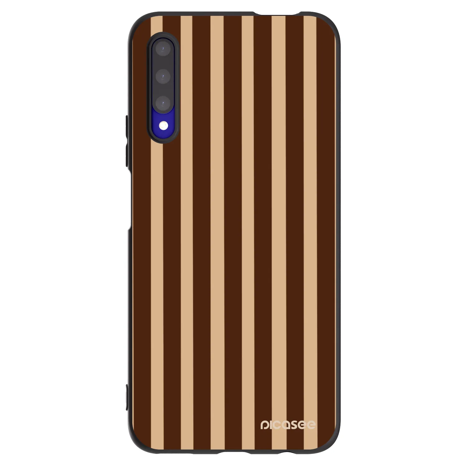 Picasee silikónový čierny obal pre Honor 9X Pro - Brown lines
