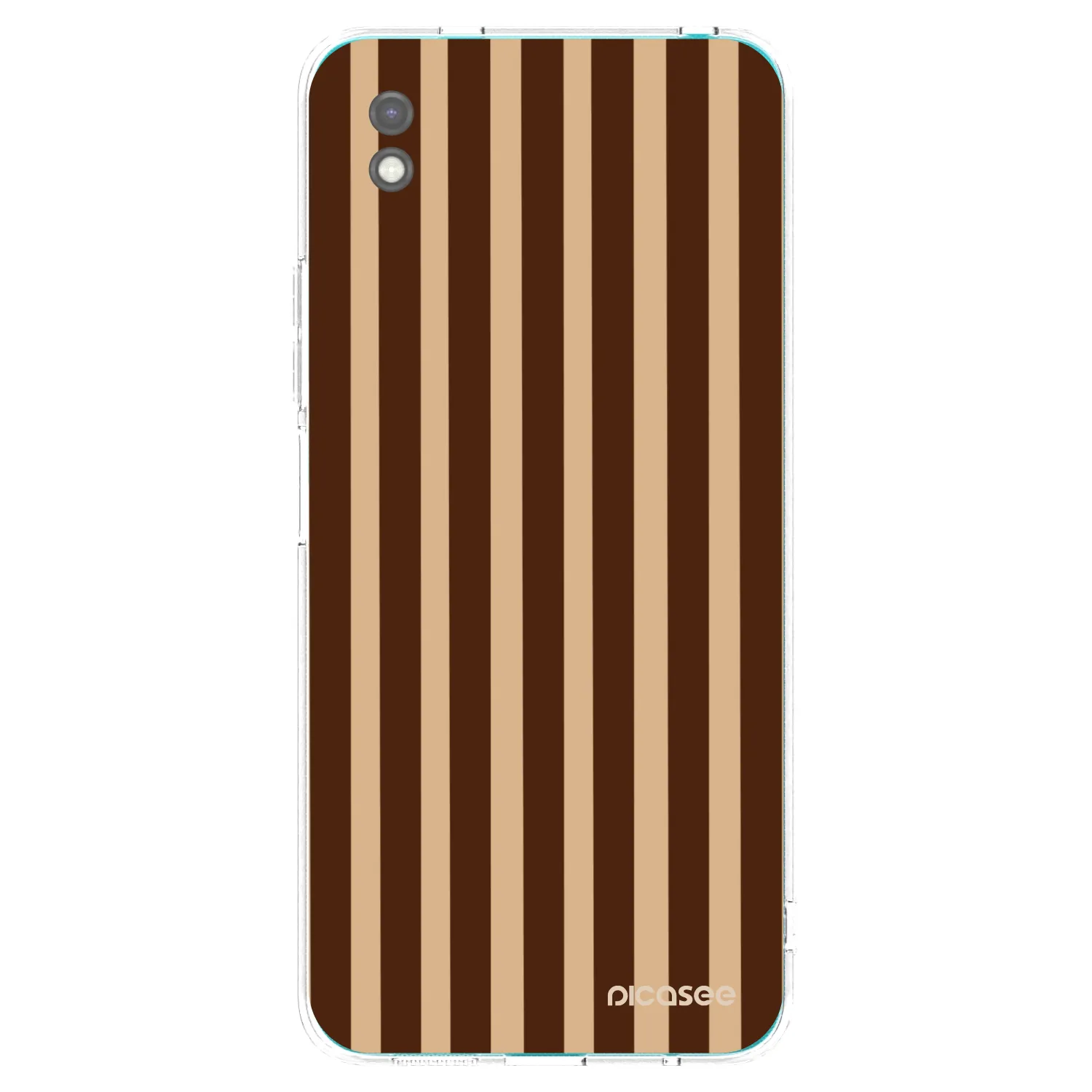 Picasee silikónový čierny obal pre Xiaomi Redmi 9A - Brown lines