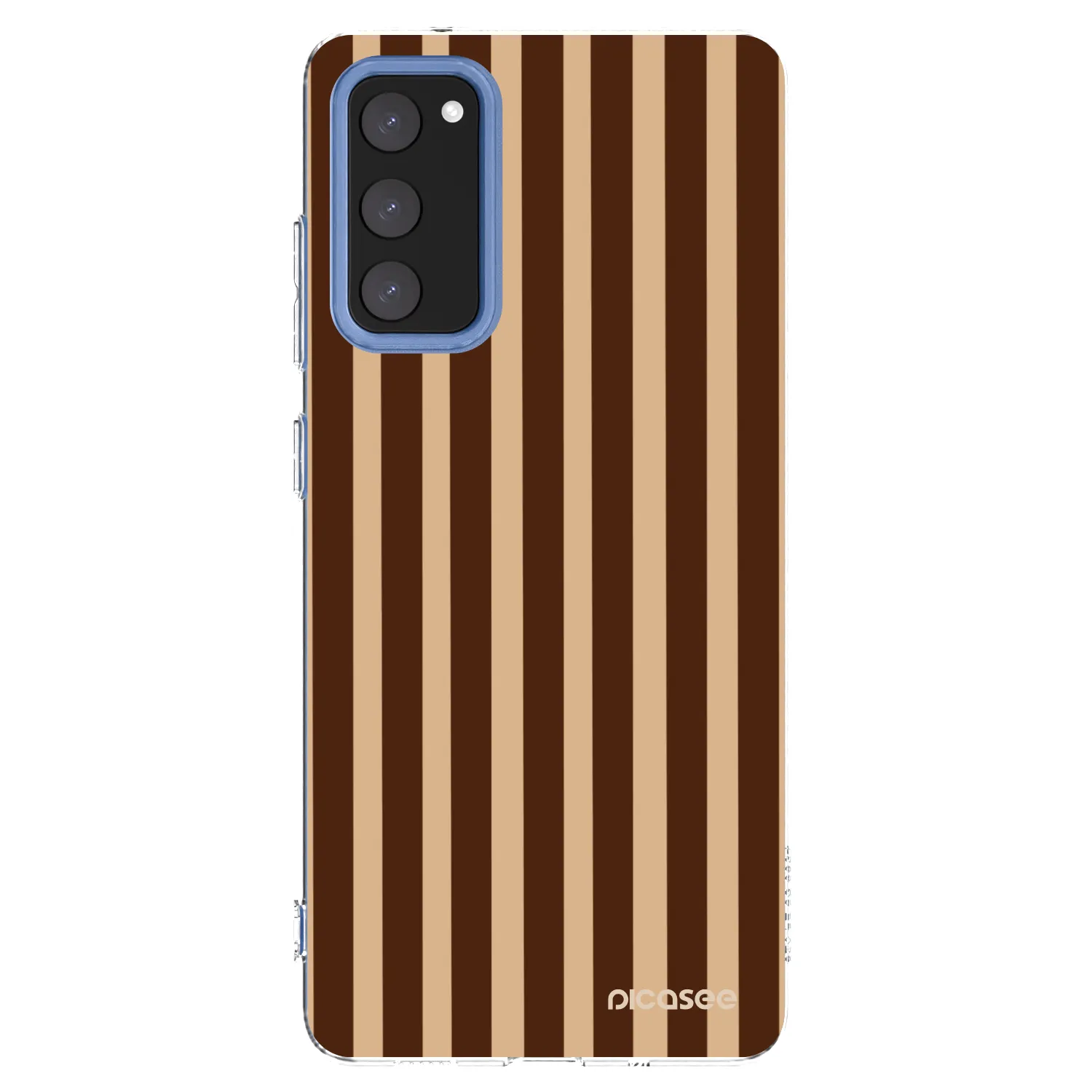 Picasee silikónový prehľadný obal pre Samsung Galaxy S20 FE - Brown lines