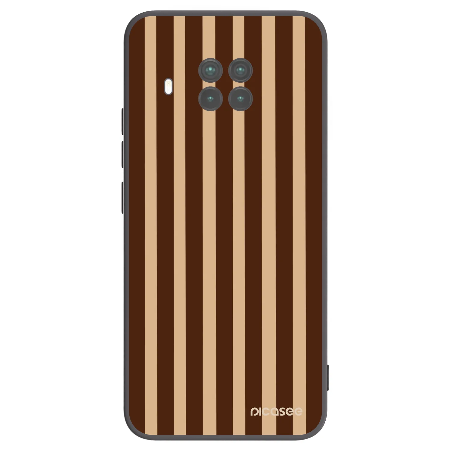 Picasee silikónový čierny obal pre Xiaomi Mi 10T Lite - Brown lines