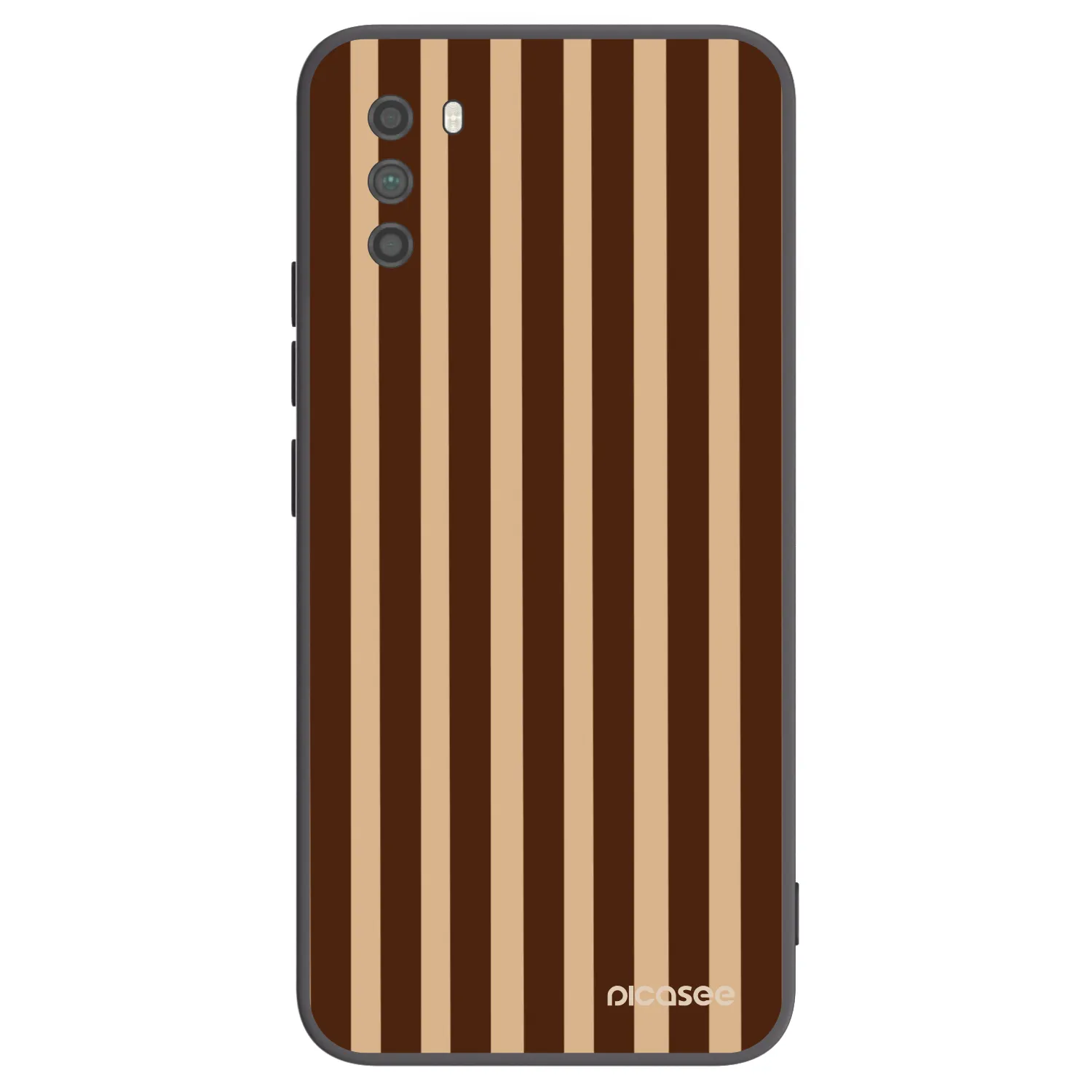 Picasee silikónový čierny obal pre Xiaomi Poco M3 - Brown lines