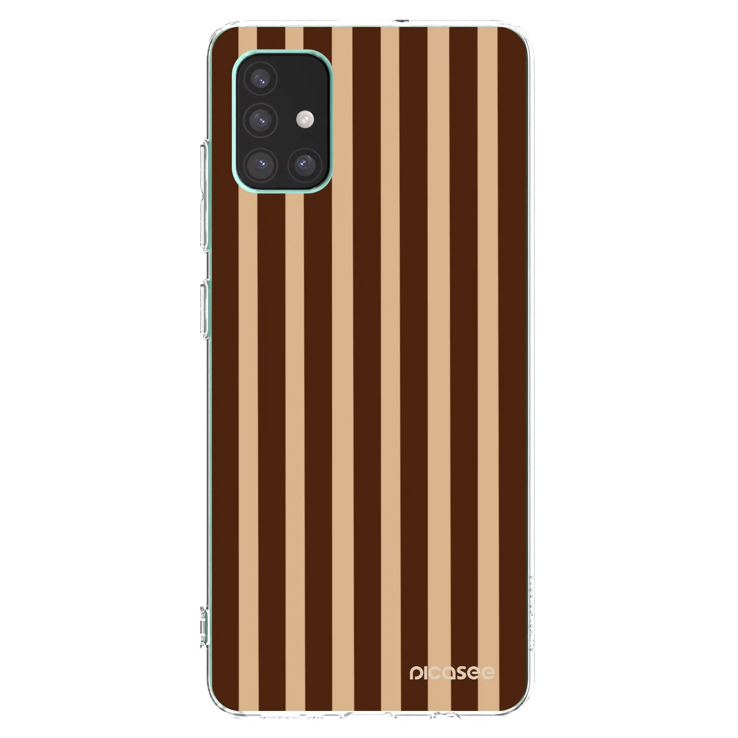 Picasee silikónový prehľadný obal pre Samsung Galaxy M51 M515F - Brown lines